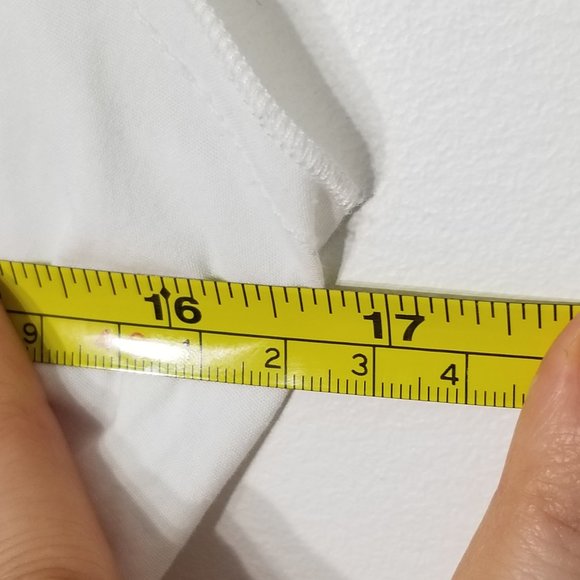 Costa Blanca | White Wrap Style Ruffle Neck Blouse - Picture 8 of 8